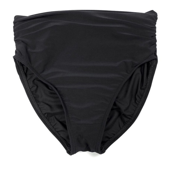 NWT MagicSuit Black Shirred Jersey Brief Swim Bikini Bottom 10 - Picture 6 of 8
